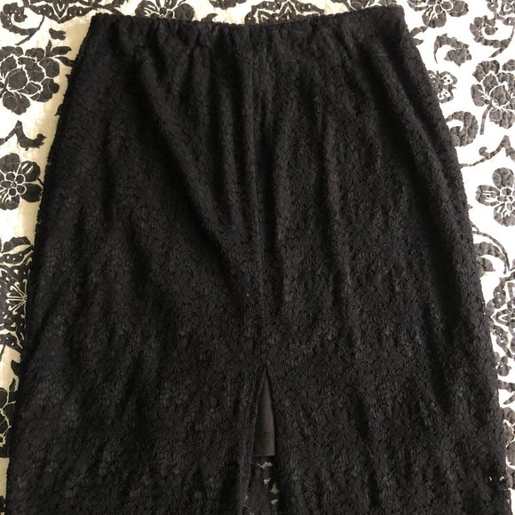 Black lace San Francisco skirt size 11 - Picture 2 of 5